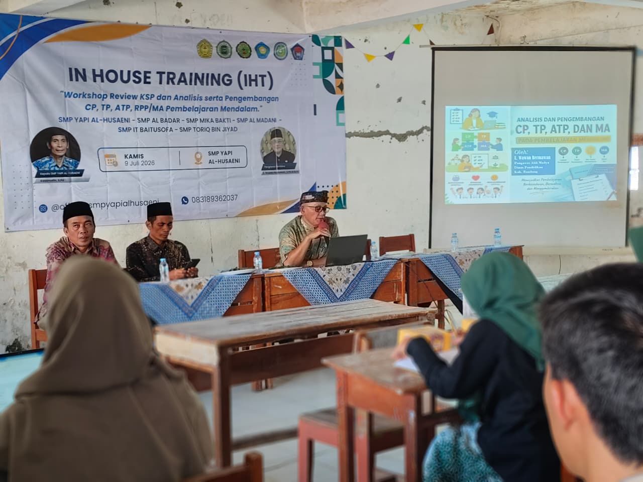 SMP YAPI AL-HUSAENI Gelar In House Training (IHT) Bersama Enam Sekolah untuk Penguatan Pembelajaran Mendalam